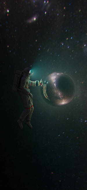 Note 10 Plus astronautti taustakuva — iPhone 14 Plus Taustakuvat