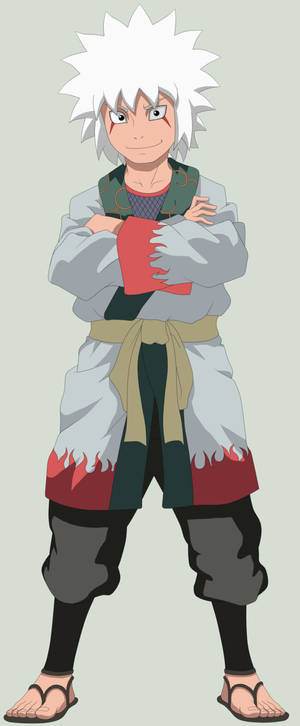 Nuori Jiraiya -puhelimen taustakuva. — Galaxy Z Flip 6 Taustakuvat