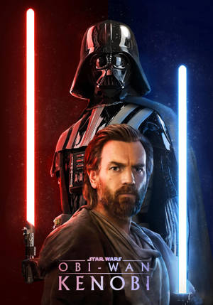 Obi Wan Kenobi punainen ja sininen -taustakuva — IQOO Pad Taustakuvat
