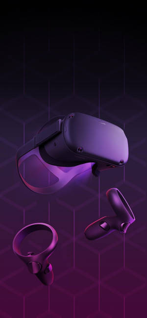 Oculus Quest 2 -violetti abstrakti taidetaustakuva — iPhone 14 Pro Taustakuvat