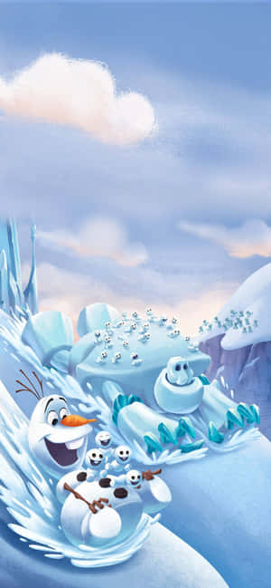 Olaf, kaikkien lempilumiukko — Nokia C210 Taustakuvat