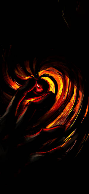 Oled Naruto Sharingan -taustakuva — iPhone 11 Pro Taustakuvat