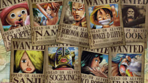 Olkihattupiraatit — One piece työpöytä Taustakuvat