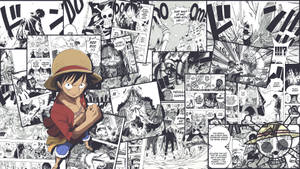 One Piece 4k manga-sarjakuvasivujen taustakuva