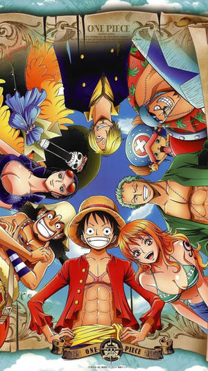 One Piece -hahmot iPhone-taustakuva — One Piece iPhone taustakuva Taustakuvat