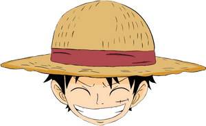 One Piece Luffy iloinen ilme