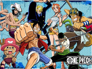 One Piece pöytäkone hahmot taisteluasento — One piece työpöytä Taustakuvat