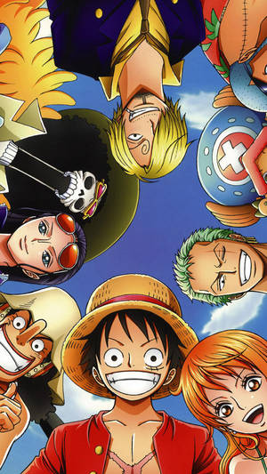 One Piece Puhelin Olkihattupiraatit Ympyrässä