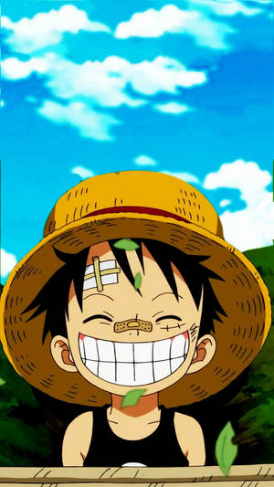 One Piece Puhelin Nuori Luffy Loukkaantunut