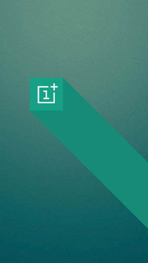 Oneplus-logo vihreällä kuutiolla -taustakuva — OnePlus Taustakuvat