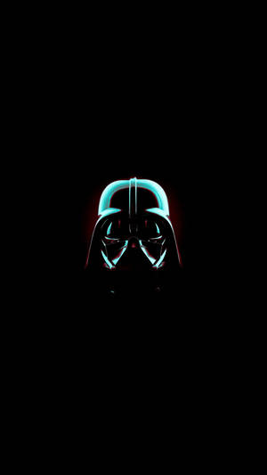 AMOLED-taustakuva Darth Vaderista mustalla taustalla.