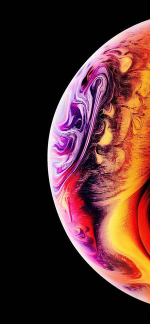 Marmoroitu violetti abstrakti puolikupla iPhone XR -taustakuva — iPhone Xr Taustakuvat