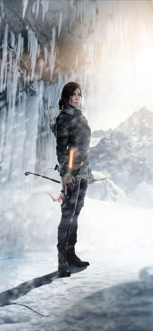 Iphone Xs Max Rise Of The Tomb Raider -taustakuva — iPhone 16 Pro Taustakuvat