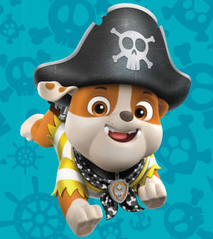 Paw Patrol Merirosvo Rubble -taustakuva — Nubia Flip Taustakuvat