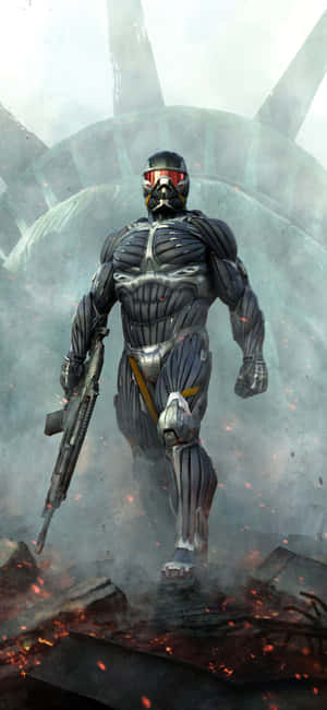 iPhone X Crysis 3 -tausta — Infinix Smart 10 Plus Taustakuvat
