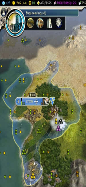 Iphone X Civilization V -tausta — Realme C100x Taustakuvat