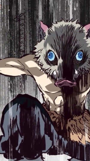 Pelottava Inosuke PFP — Demon slayer puhelin Taustakuvat
