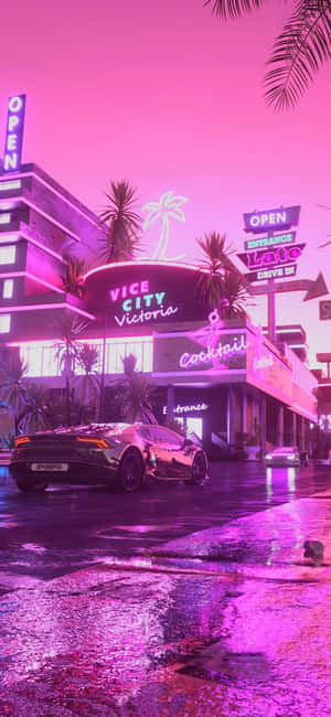 Vaporwave-tausta — OnePlus N6 Taustakuvat