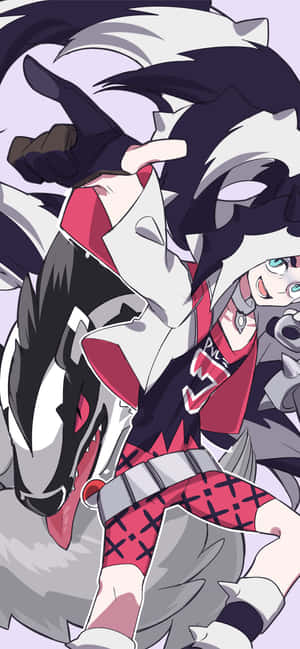 Pokémon-kouluttaja Piers ja Obstagoon — Huawei nova 16s Pro Taustakuvat