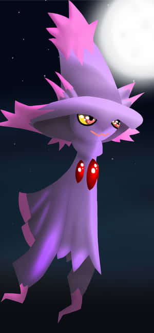 Pokémon Mismagius loistavan kuun kanssa — Huawei nova 15 Ultra Taustakuvat