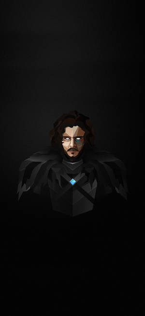 Polygonitaide Jon Snow -taustakuva — iPhone 17e Taustakuvat