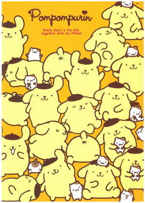 Pompompurin Sanrio-hahmot taustakuva — OnePlus Pad Go 2 Taustakuvat