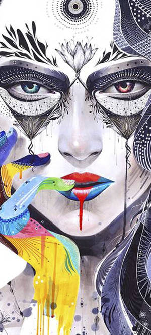 Pop Art Face For Samsung S20 FE — Honor Magic8 Pro Taustakuvat