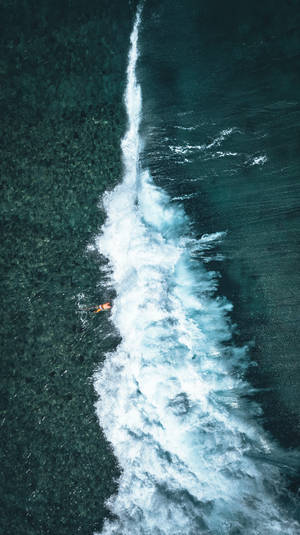 Viileä iPhone Ocean Waves -taustakuva — Tyylikäs iPhone Taustakuvat