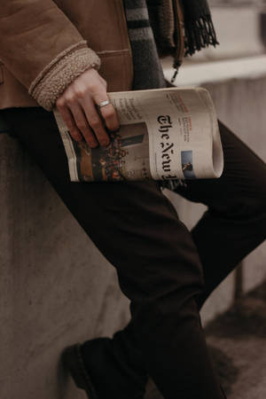 Preppy-estetiikan sanomalehtitaustakuva — Preppy estetiikki Taustakuvat