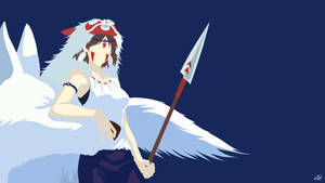Prinsessa Mononoke Minimalistinen Anime — Minimalistinen anime Taustakuvat