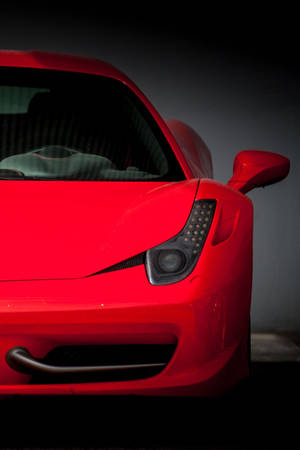 Punainen Ferrari-visualisointi iPhone