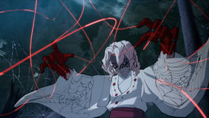 Punainen silkki Rui Demon Slayer -taustakuva