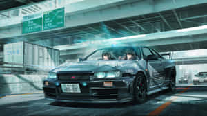 Animeautokuvia — Anime auto Taustakuvat