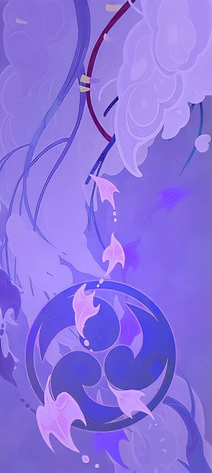 Raiden Shogun -tunnus taustakuva — iPhone 15 Pro Max Taustakuvat