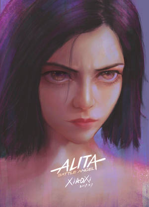 Raivokas Alita: Battle Angel -taideteos -taustakuva — OnePlus Pad 4 Taustakuvat