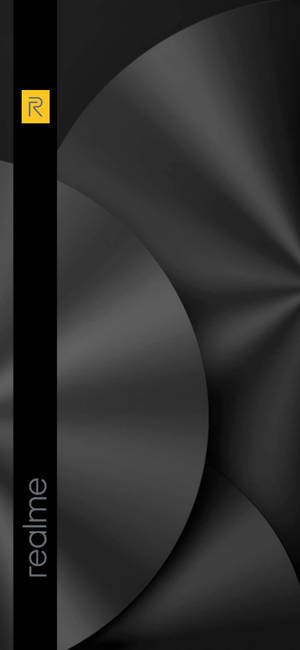 Realme-logo kiiltävä musta — iPhone XR Taustakuvat
