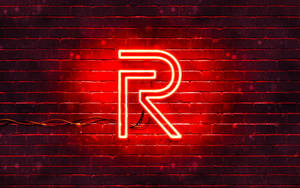 Realme-logo neonkyltti punainen — Neonpunainen Taustakuvat