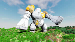 Regirock tehty Minecraftissa — Minecraft Taustakuvat