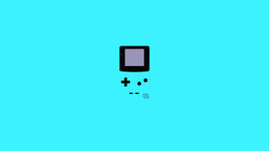 Minimalistinen sininen Game Boy Color -taustakuva
