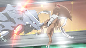 Rhyhorn vastaan Kabutops — Anime maisema Taustakuvat