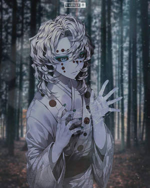 Rui Demon Slayer metsässä -taustakuva