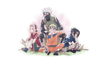 Ryhmä 7 Naruto-hahmot -taustakuva — Naruto-hahmot Taustakuvat