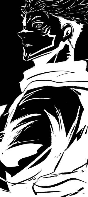 Ryomen Sukuna sabluunataide Jujutsu Kaisen -puhelin — iPhone 16e Taustakuvat