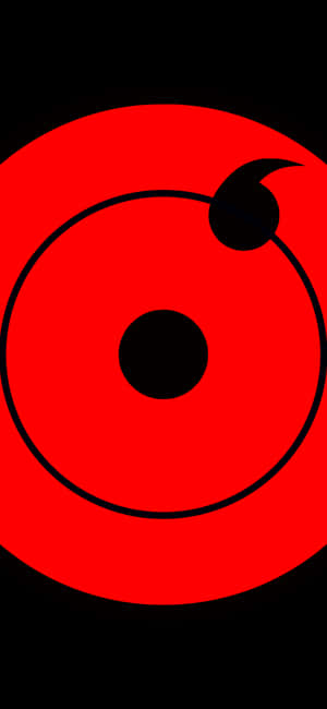 Minimalistinen Sharingan — Motorola Edge 70 Taustakuvat