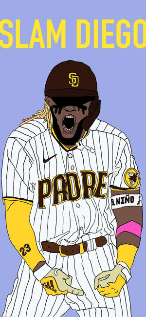 San Diego Padres Tatis Jr. Taide taustakuva — iPhone 17 Pro Max Taustakuvat