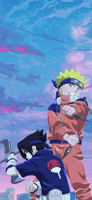 Naruto esteettinen puhelintausta — iPhone 11 Pro Taustakuvat