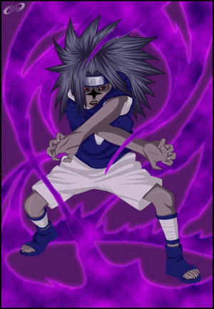 Sasuke Uchiha vapauttaa kirotun merkin voiman — Xiaomi 18 Fold Taustakuvat