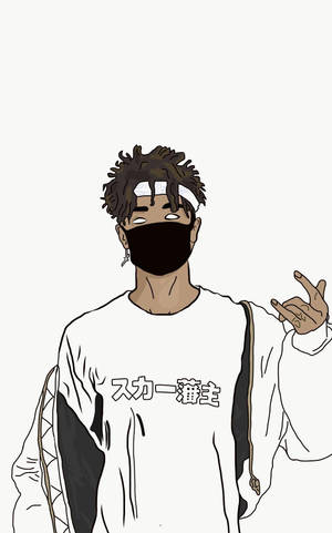 Scarlxrd Valkoinen Estetiikka -taustakuva — Redmi Pad 2 Pro Taustakuvat