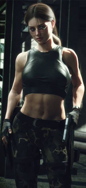 Lara Croft iPhone — iPhone 15 Plus Taustakuvat