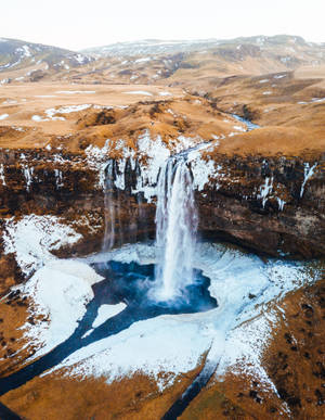 Seljalandsfoss Islanti Cool iPad — iPad Mini Taustakuvat